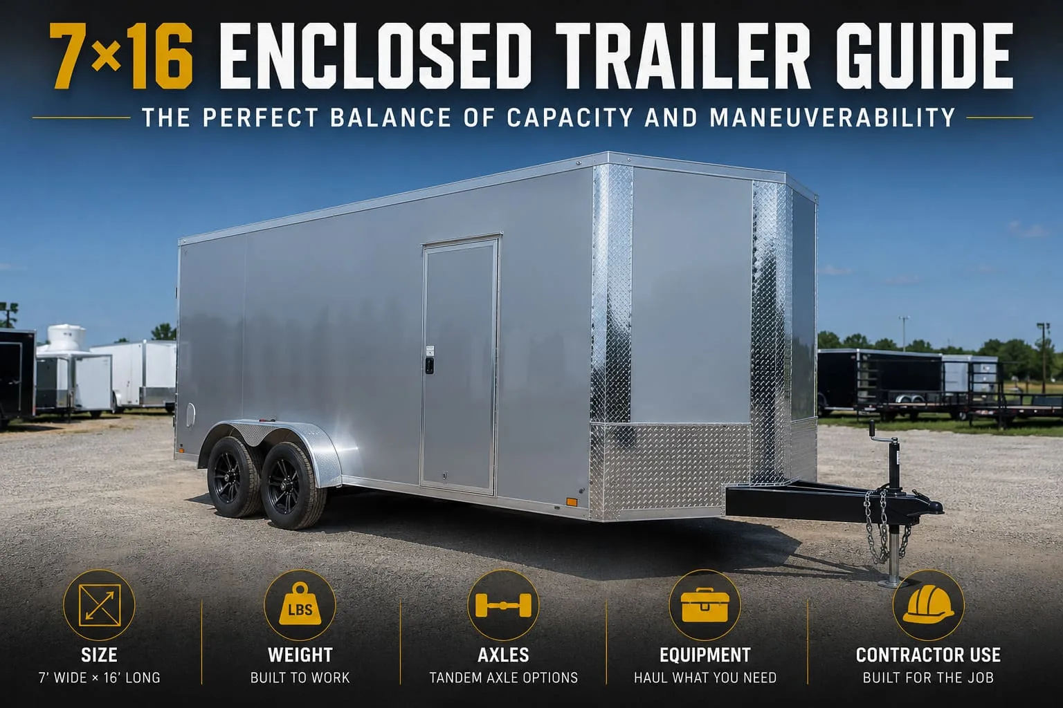 7x16 enclosed trailer guide