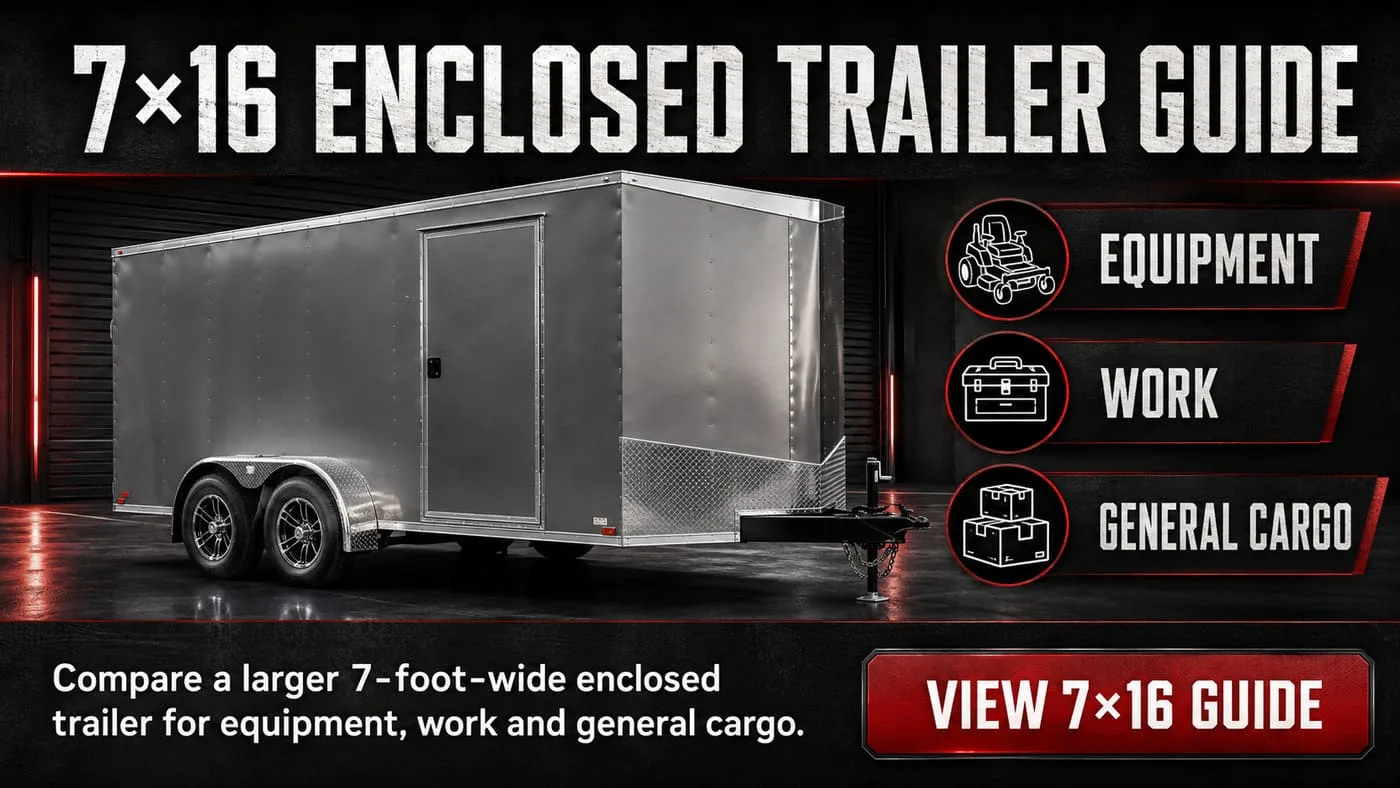 7x16 enclosed trailer guide