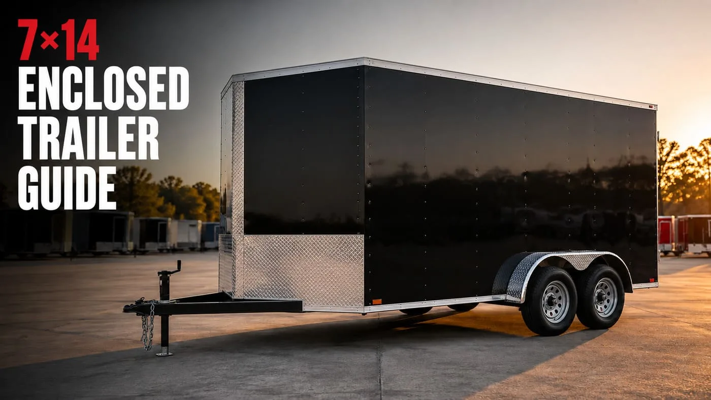 7x14 enclosed trailer size, weight and buying guide