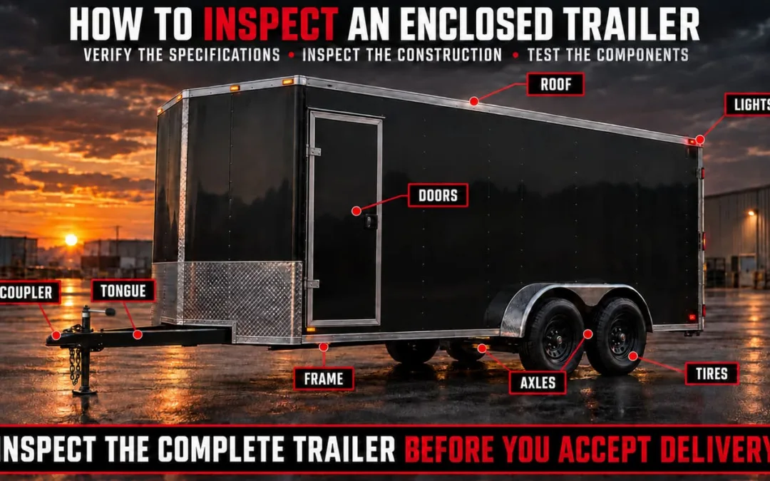 How to Inspect an Enclosed Trailer Before You Buy